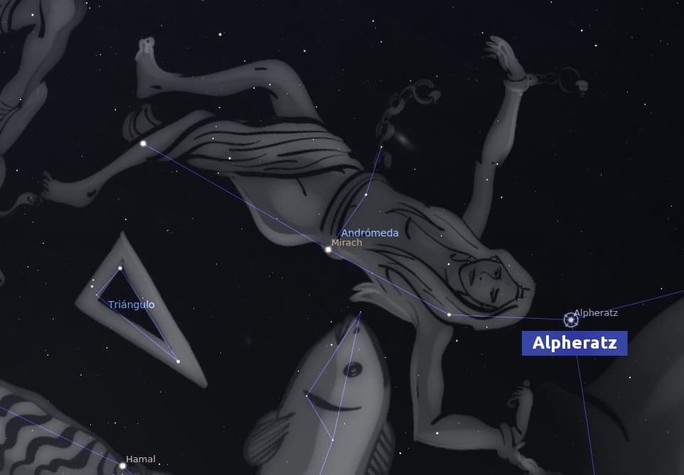 🌟 Estrella Fija Alpheratz (AFORTUNADA)