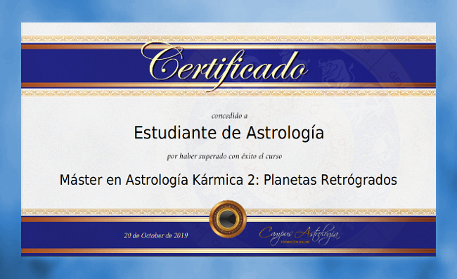 certificado planetas retrógrados